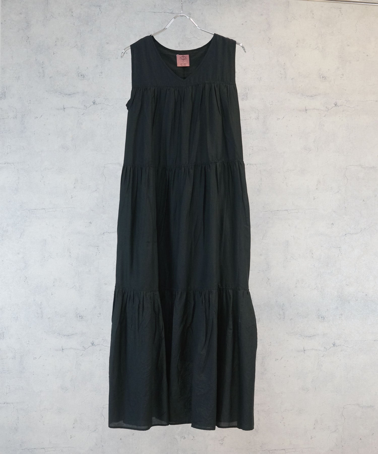 レディース ティアードワンピース Vネック ノースリーブ｜JETSET SOLO