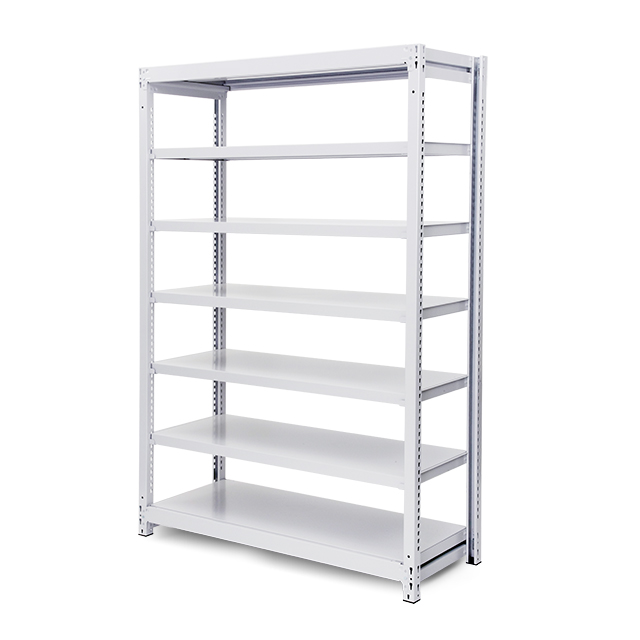 150kg/段 軽中量ボルトレス棚 高さ2100 x 棚板7枚（有効6段）x 横幅