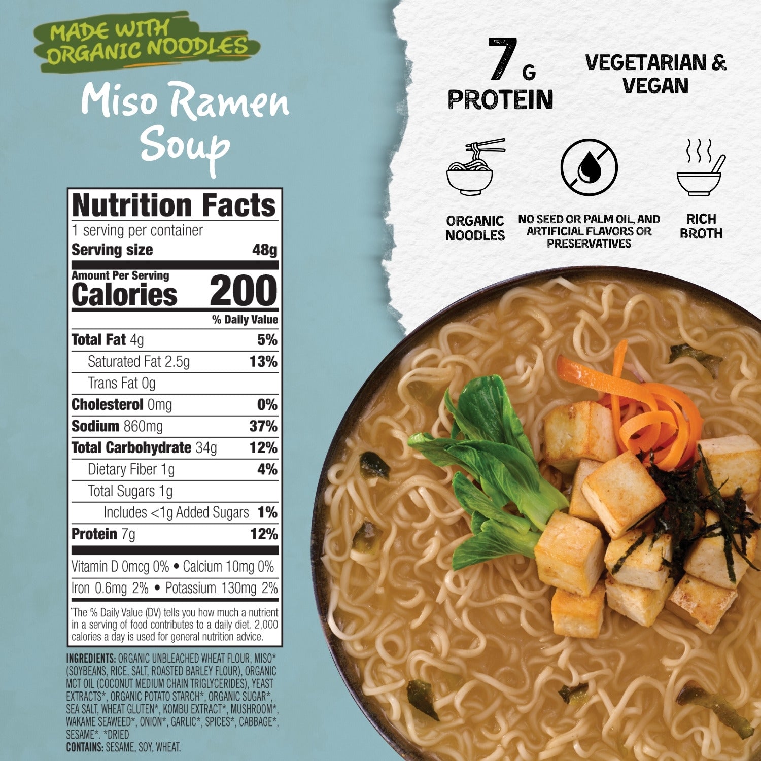 Vegetarian Miso Ramen Noodle Cup – Mike's Mighty Good