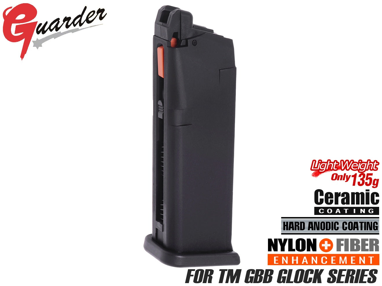 GUARDER ライトウェイト アルミマガジン for 東京マルイ GBB GLOCK