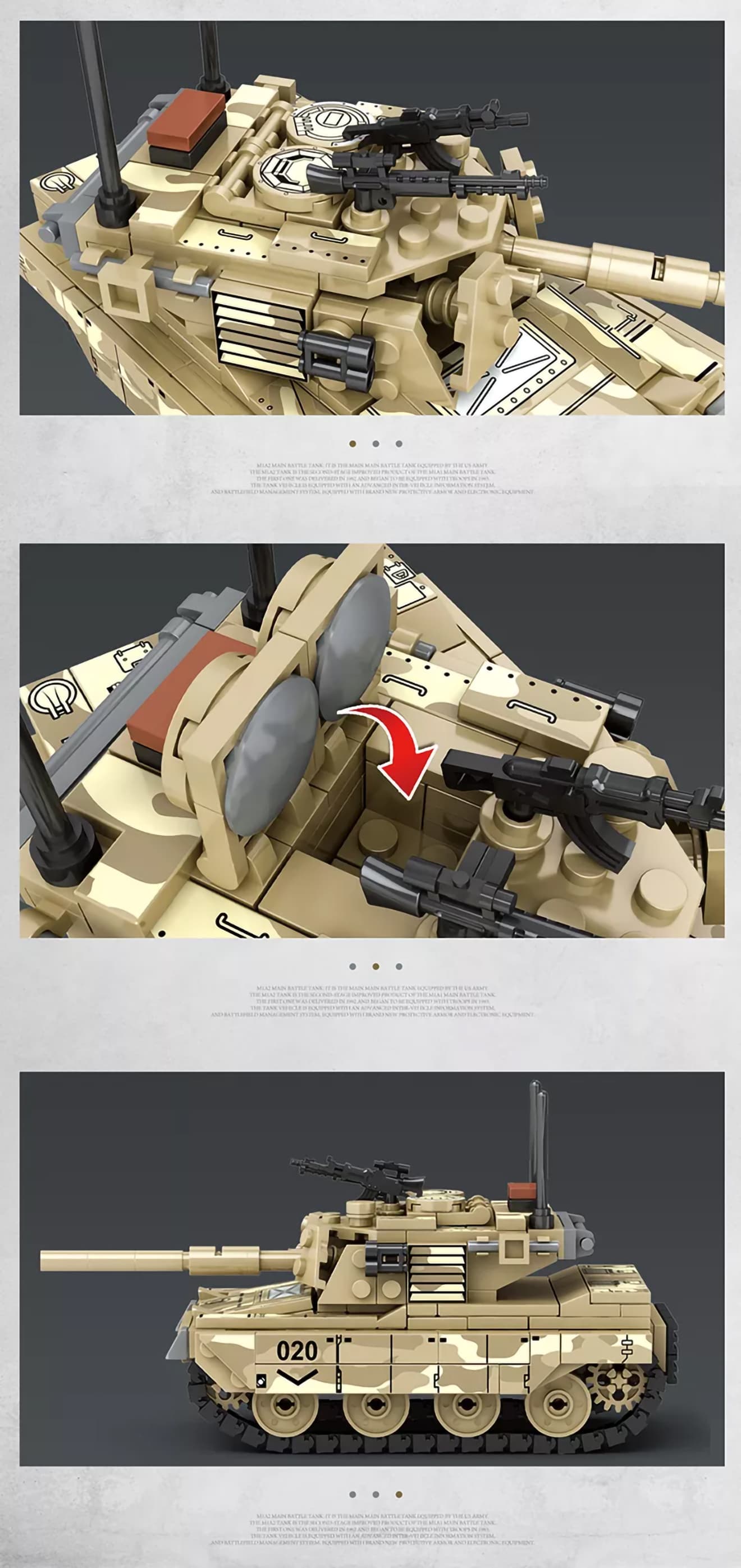 AFM M1A2 エイブラムス 主力戦車 432Blocks | ミリタリーベース