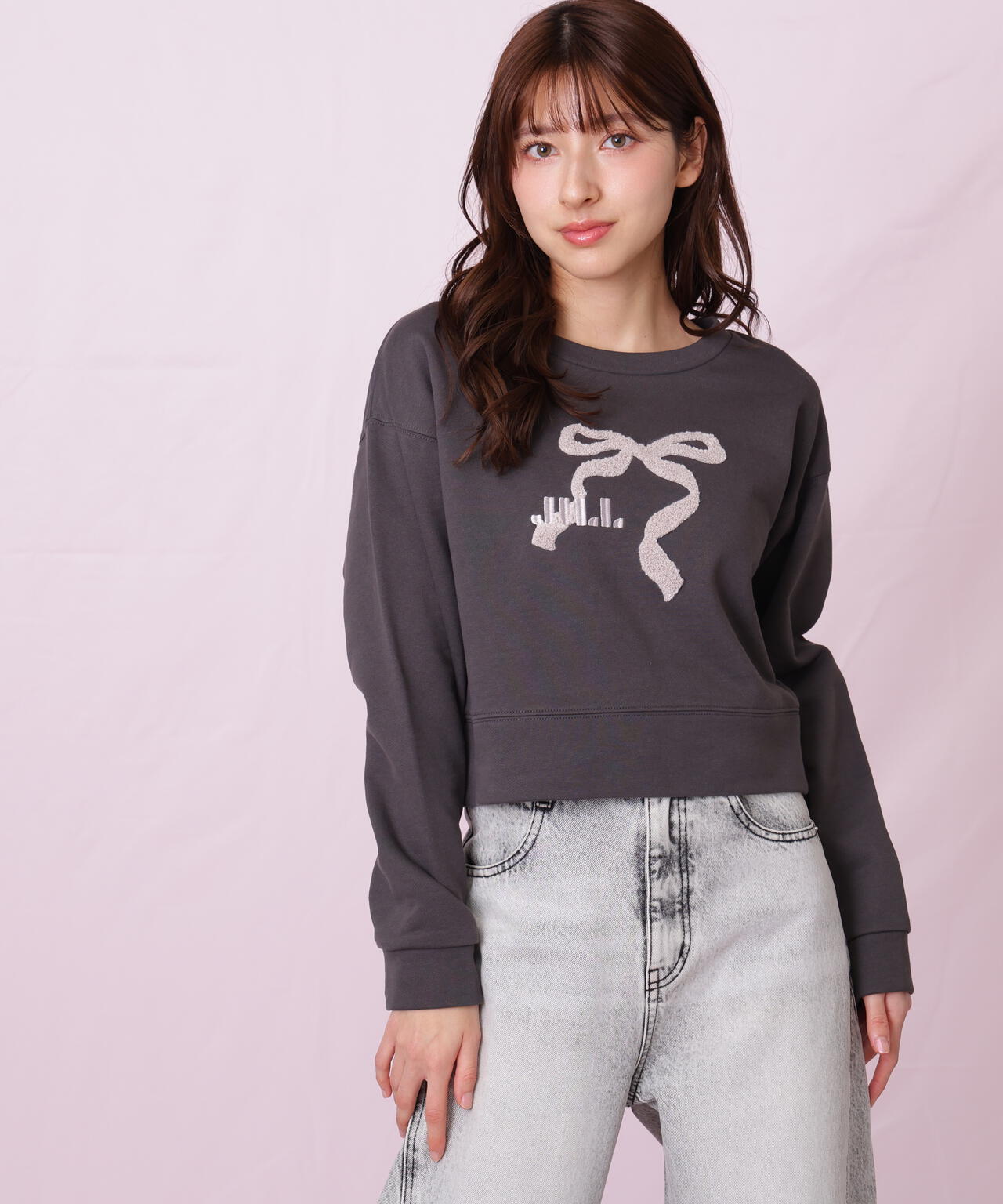 サガラ刺繍リボンロゴスウェット | JILL by JILL STUART（ジル バイ