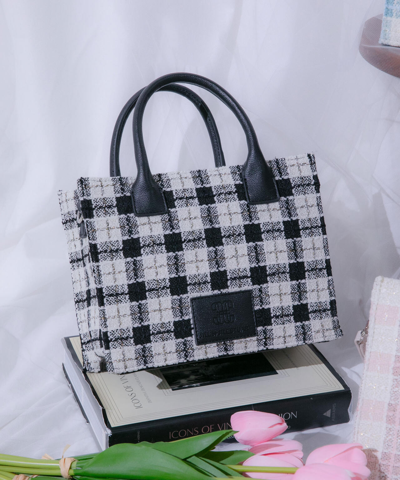 ツイードチェックトートバッグ | JILL by JILL STUART（ジル バイ ジル