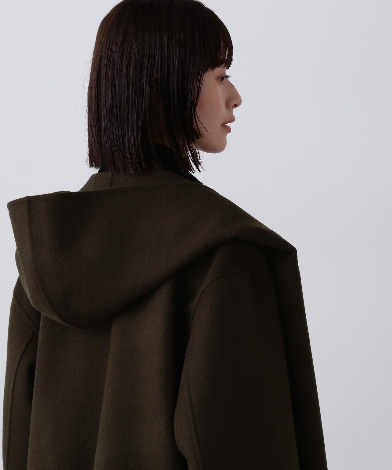 YLEVE / SUPER 100`S WOOL DOUBLE CLOTH HOODED COAT | YLÈVE