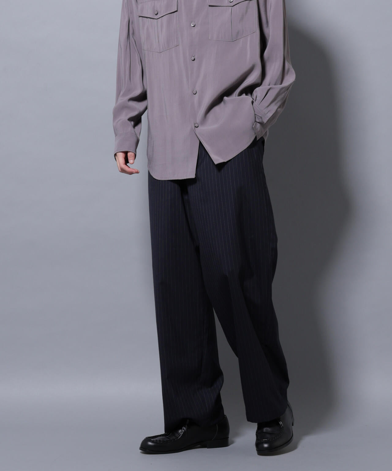 大人のワイドパンツ」TWソロテックスワイドイージースラックス | NANO