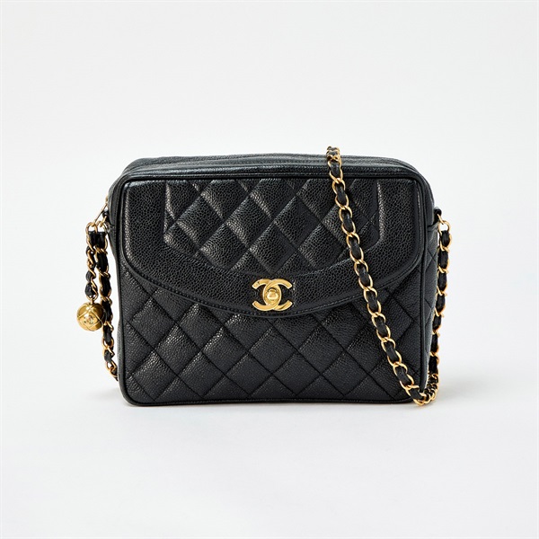 シャネル キルティング チェーン ショルダーバッグ ブラック CHANEL