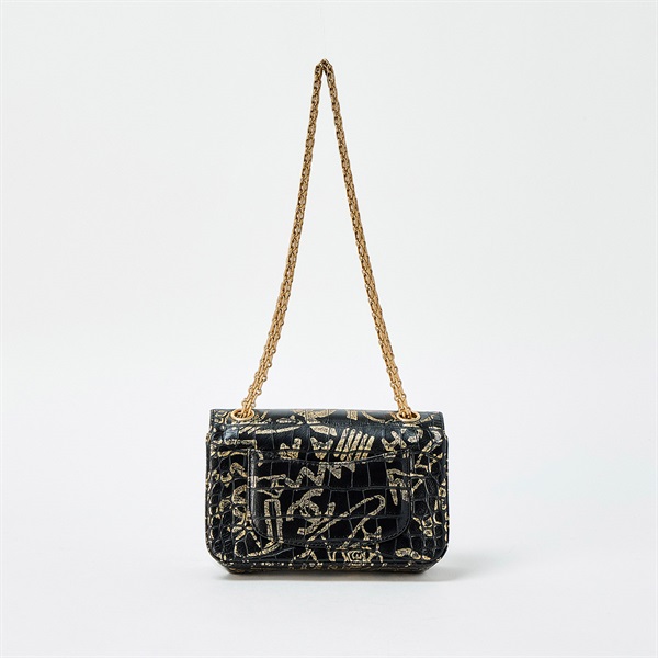 CHANEL 2.55 グラフィティ 2019年頃 ショルダーバッグ ブラック