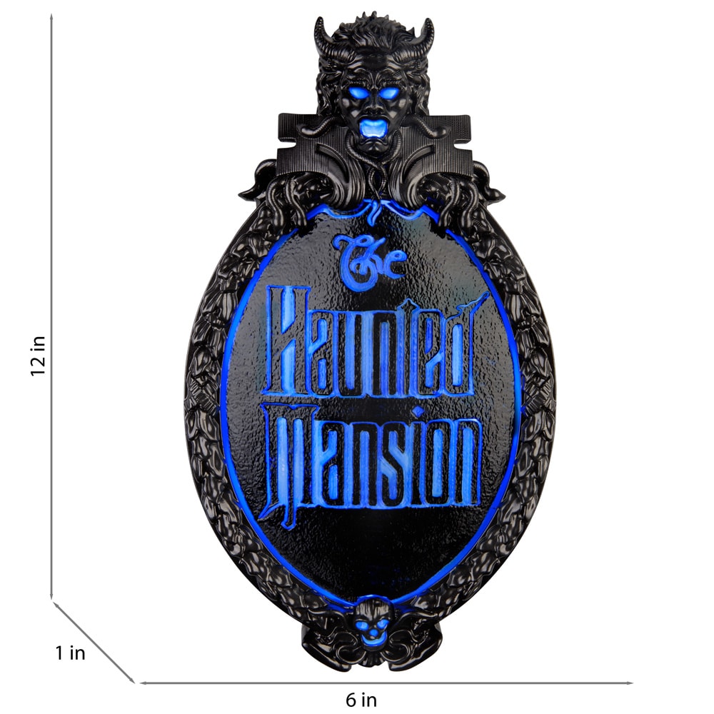 Disney 12-in Musical LED The Haunted Mansion Wall Plaque Decor