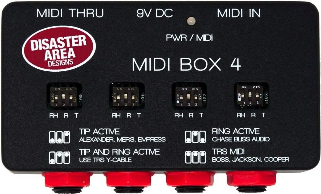 Disaster Area MIDI Box 4 - Pedal on ModularGrid