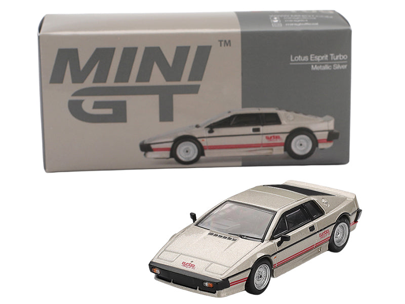 Lotus Esprit Turbo Silver Metallic with Red Stripes Limited