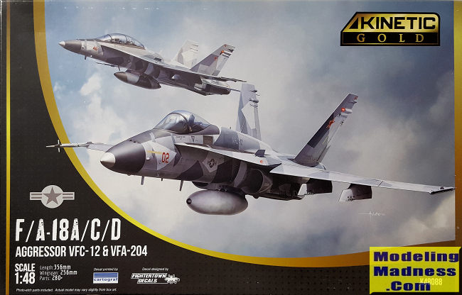 Kinetic 1/48 F-18C/D Hornet, previewed by Scott Van Aken