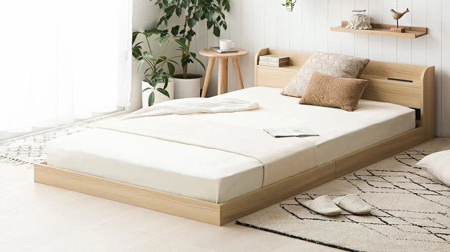 セミダブル] ローベッド USB+コンセント付き｜モダンデコ公式