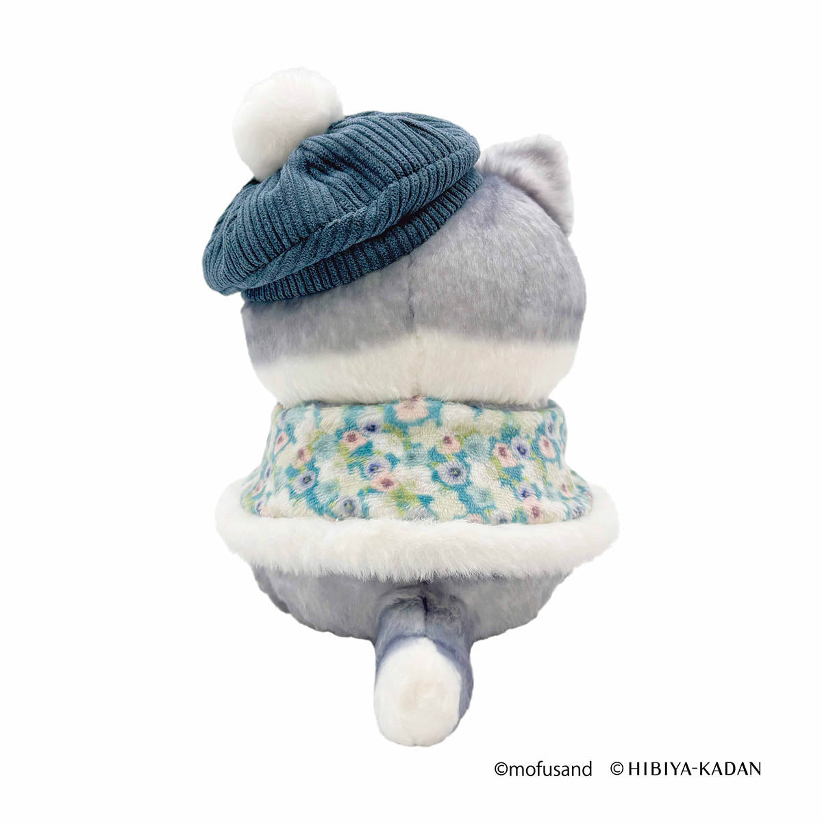 mofusand×日比谷花壇 ぬいぐるみ ケープにゃん(ブルー) | mofusand