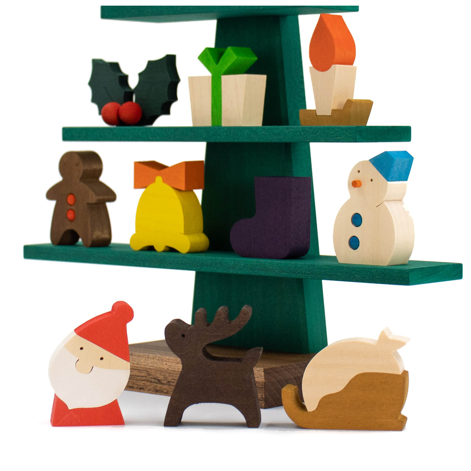 ステージツリー グリーン クリスマスの置物 森林工芸館 christmas