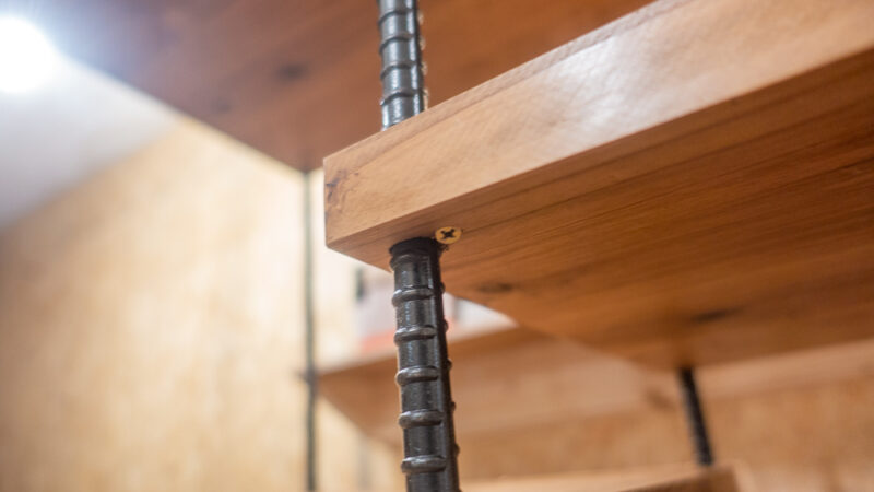 棚】鉄筋を使ってアイアンラックを自作【DIY】