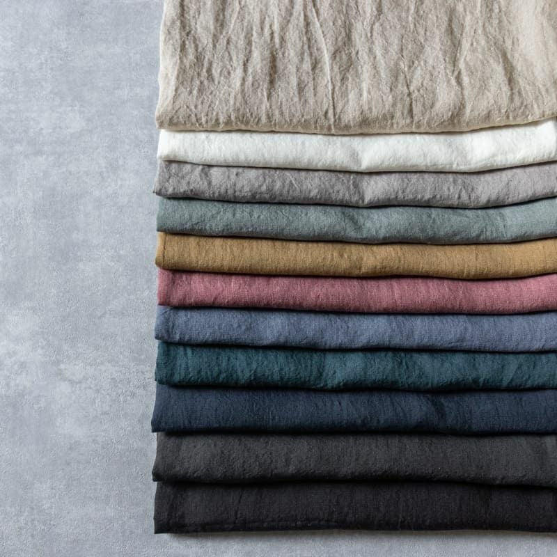 洗いこまれたベルギーリネンローン80番手-リネン生地の通販｜生地の森