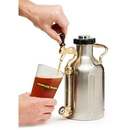 GrowlerWerks UKeg 64 Stainless Pressurized Growler - 64 oz – MoreBeer!