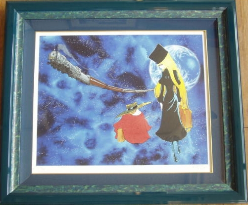 インテリアの絵画をシルクスクリーンの版画で制作した松本零士の