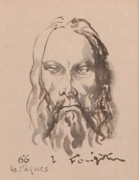 絵画のミクストメディアで藤田嗣治(レオナール・フジタ)が描いた絵