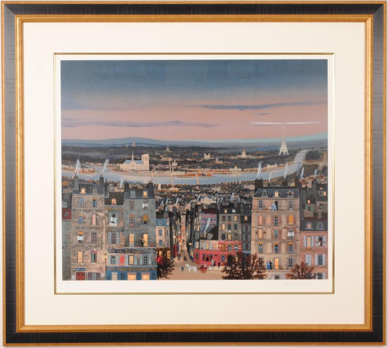 ミッシェル・ドラクロワがシルクスクリーンの版画で制作したパリの風景