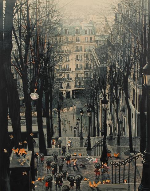 インテリアの絵画をシルクスクリーンの版画で制作したヒロ・ヤマガタの