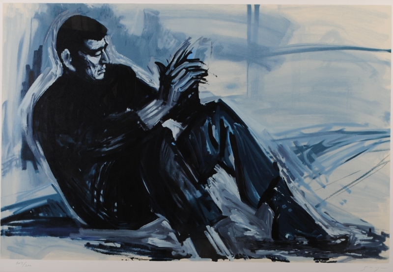 インテリアの絵画をシルクスクリーンの版画で制作した福山小夜の