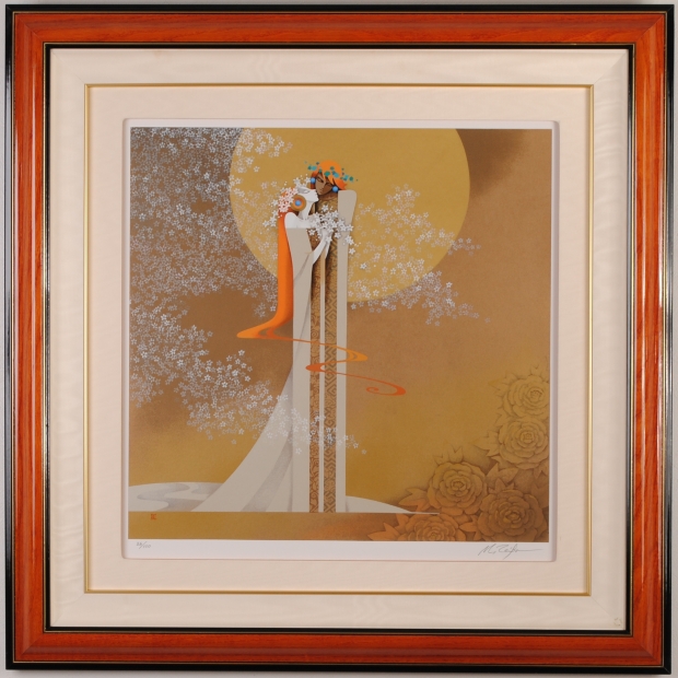 インテリアの絵画をシルクスクリーンの版画で制作した千葉政助の