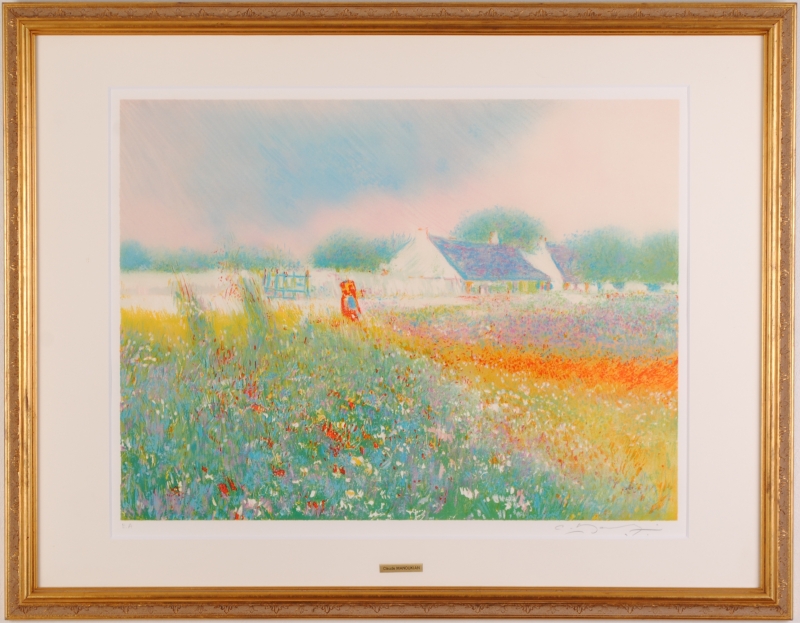 インテリアの絵画をリトグラフの版画で制作したクロード・マヌキアンの