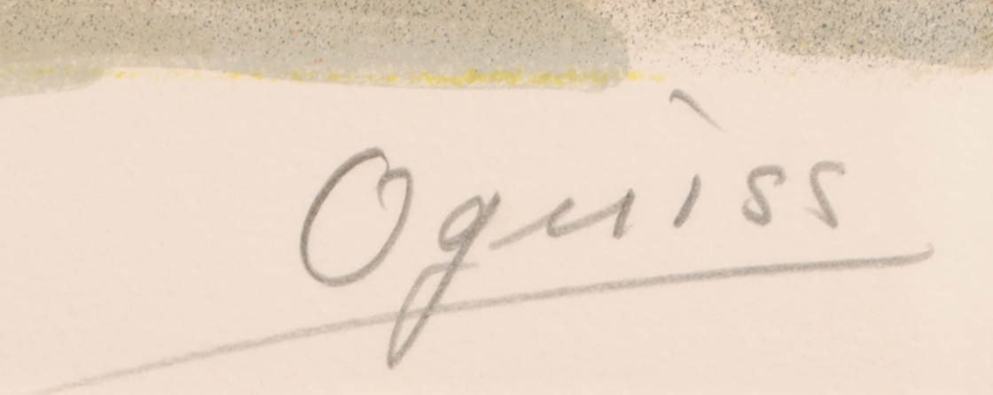 インテリアの絵画をリトグラフの版画で制作した荻須高徳のインテリアの