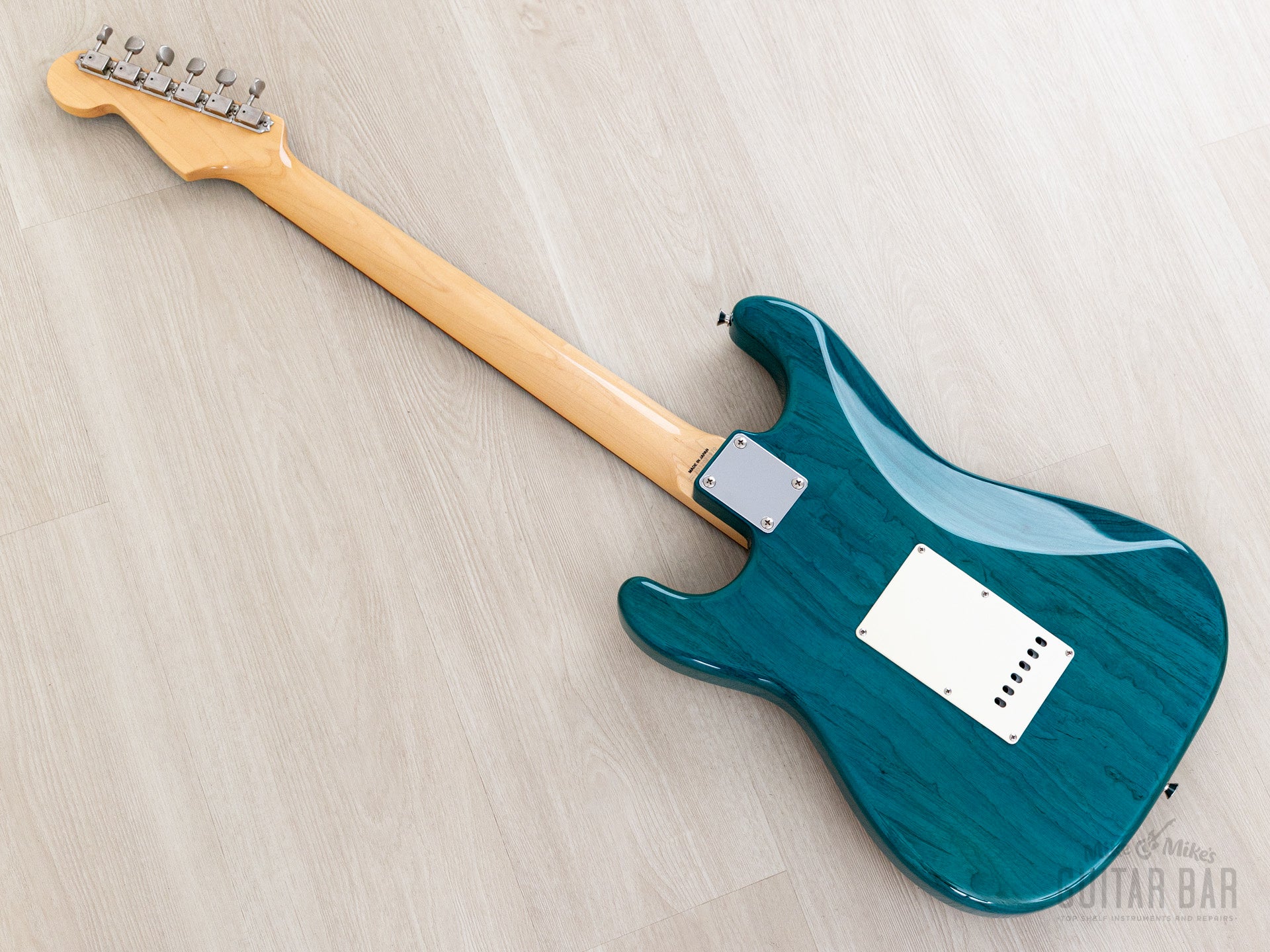 2012 Fender '62 Stratocaster ST62/ASH/MH Transparent Blue + Headstock