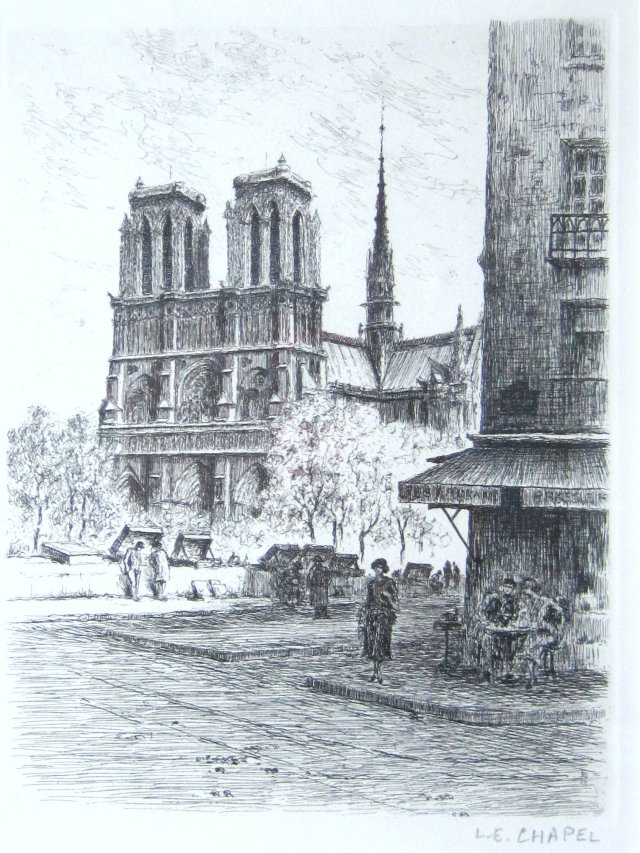 絵画専門店munay（ムナイ）・パリ風景画・チャペル「ノートルダム