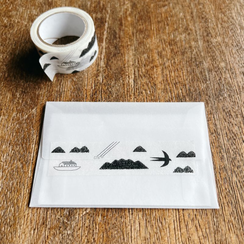 shunshun×水縞 マスキングテープ 情景 瀬戸内海