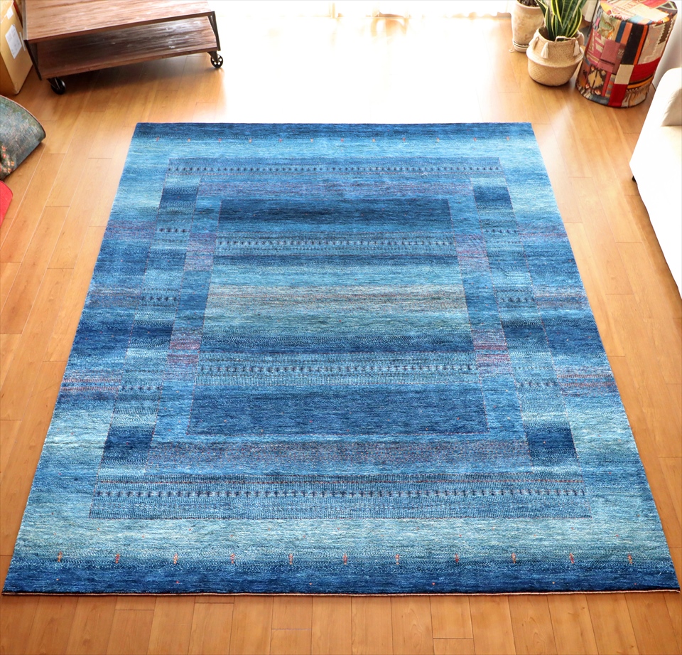 ギャッベ（ギャベ）専門店 インプレッションオブギャッベ / ブルー系