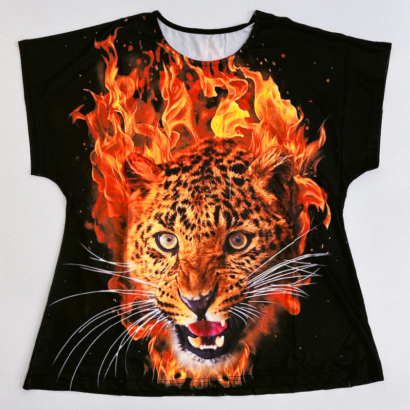ヒョウ】情熱ファイヤーTシャツ – なにわ小町公式オンラインショップ
