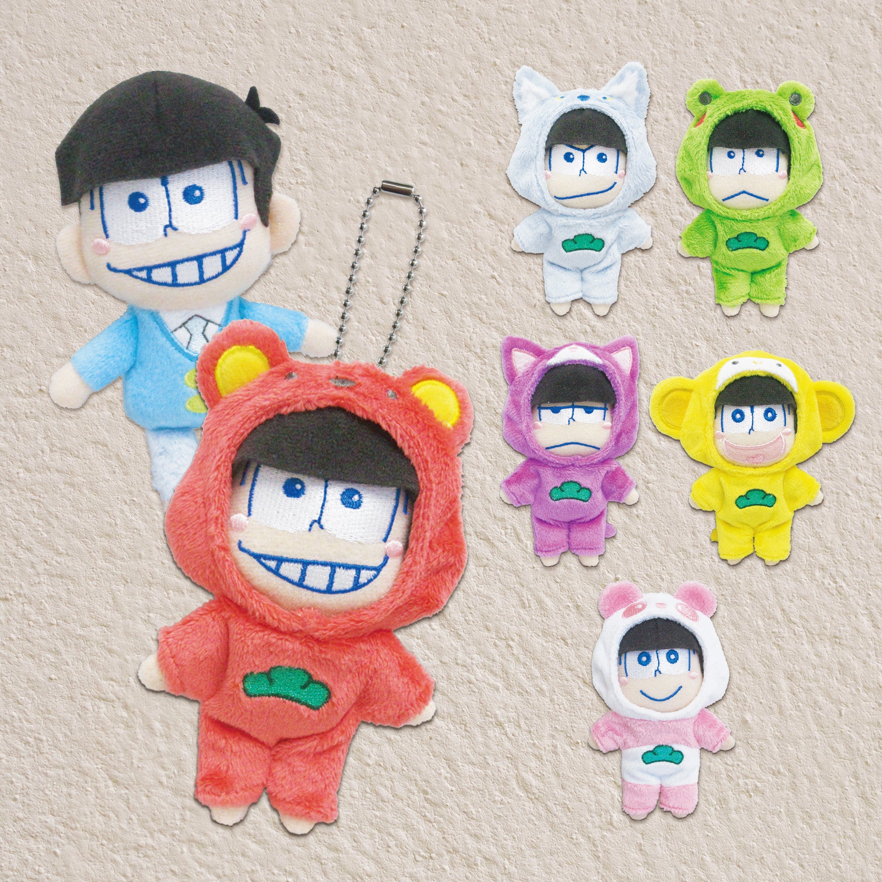 おそ松さん アニマルコス松 お着替えマスコット【全6種】 – nipopo