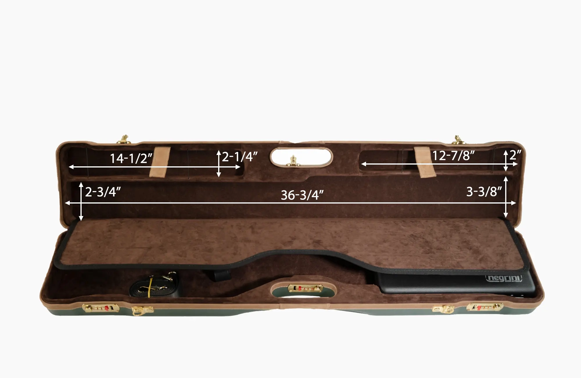 Negrini 16406LX UNI Over Under Shotgun Hard Case