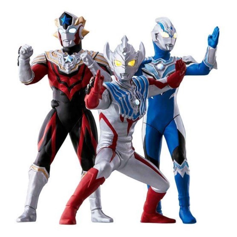 ウルトラマンタイガ』タイガ、タイタス、フーマが発光ギミック付き