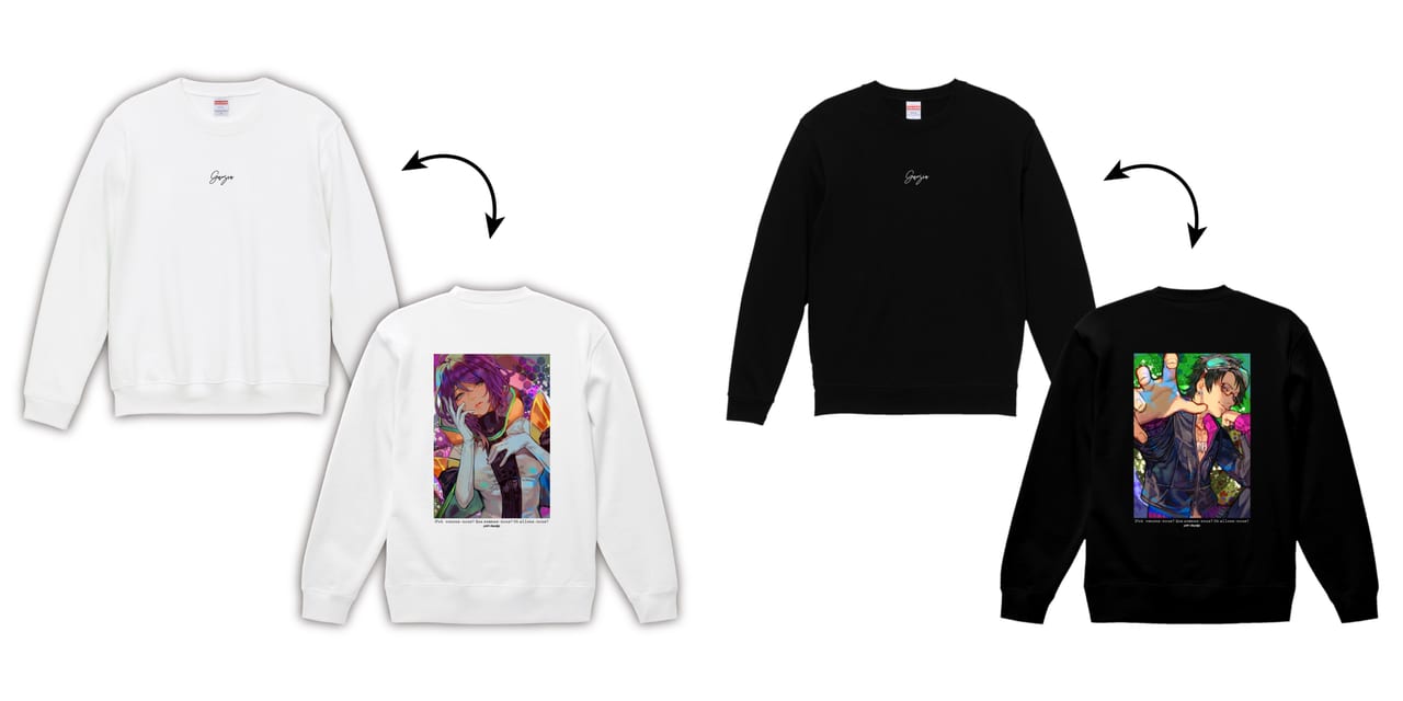 グノーシア』より「ジナ」と「沙明」の美麗なイラストを使用したグッズ