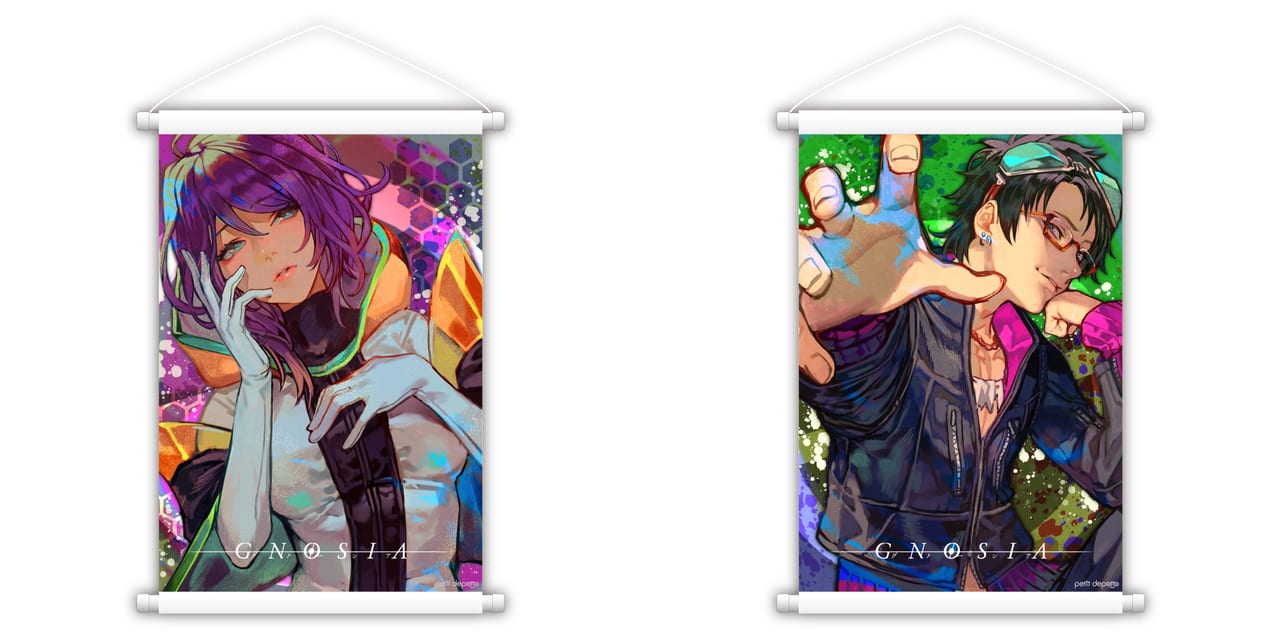 グノーシア』より「ジナ」と「沙明」の美麗なイラストを使用したグッズ