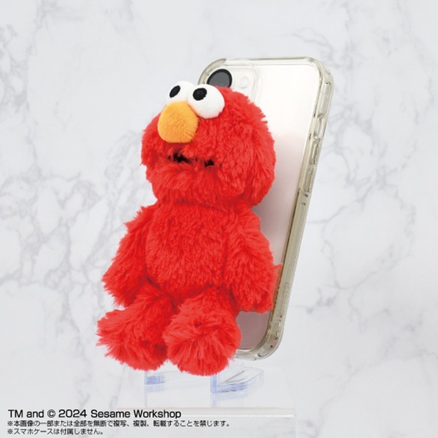 エルモやアビーがスマホにくっついた！ホルダー兼スタンドになるセサミ