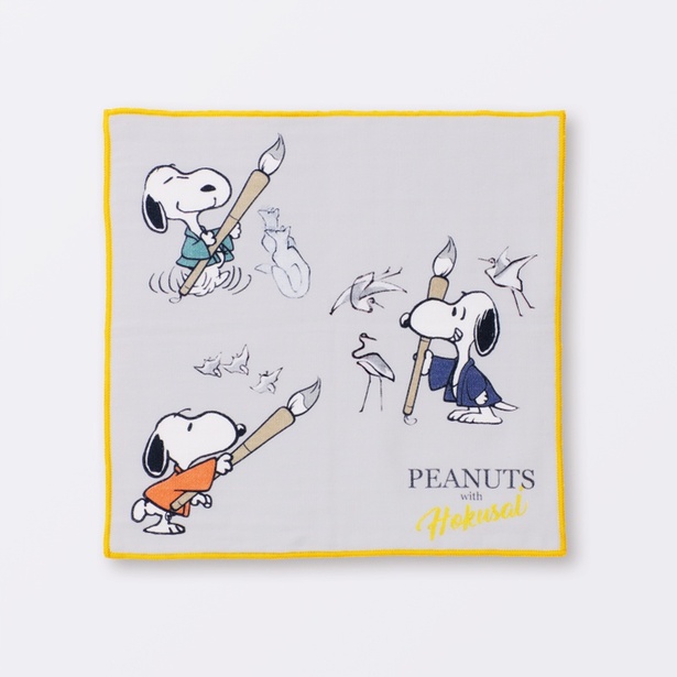 和テイストのスヌーピーグッズが“北斎展”で限定発売！ダイカットポーチ