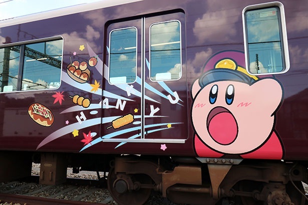 阪急電車が星のカービィ仕様に大変身！限定ラッピング列車やスタンプ