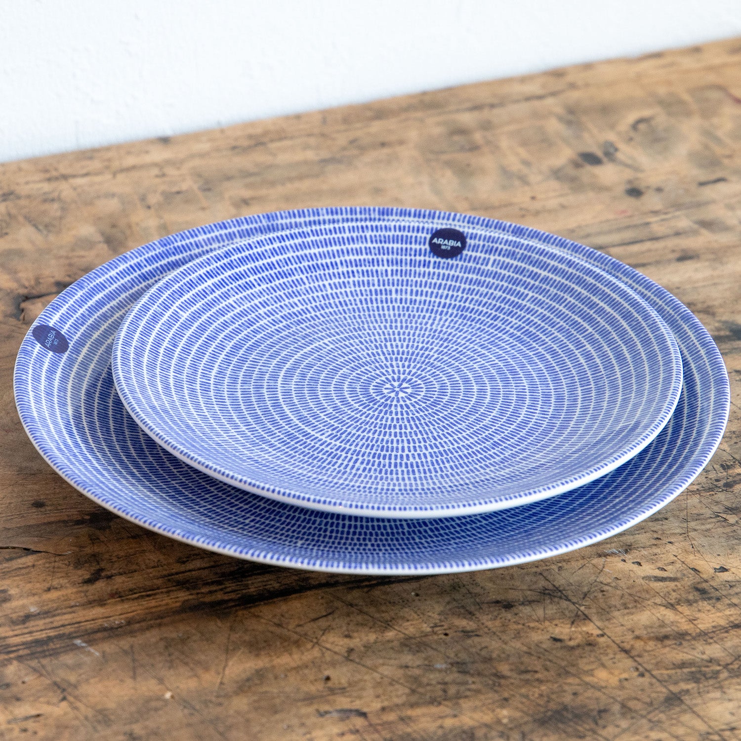 ARABIA/アラビア 24h Avec アベック プレート ブルー 20cm