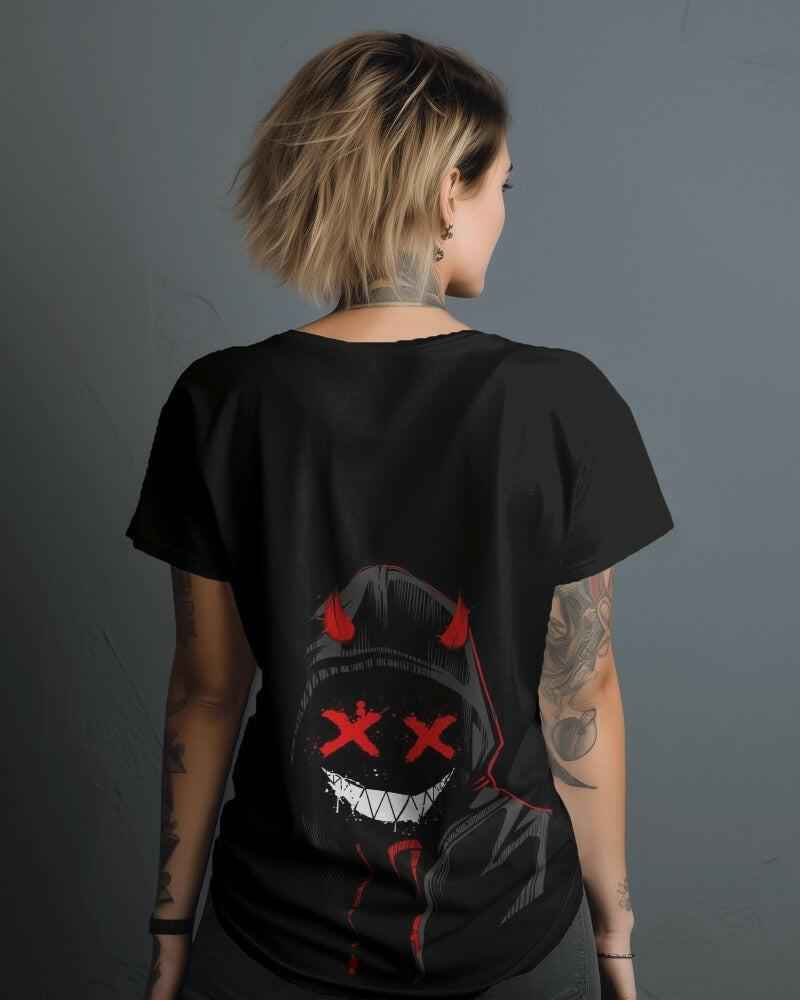 Nitorious Atelier Phonk Oversized Black Printed T-Shirt