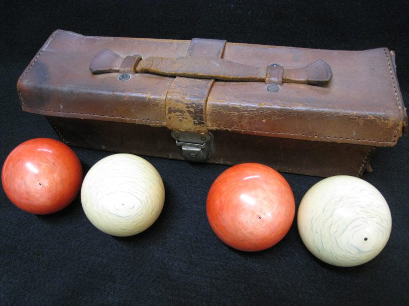 本象牙 ビリヤードボール 紅白4つ玉 象牙球 | のみの市