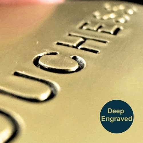 Thick Solid Brass Dog Tag, 1