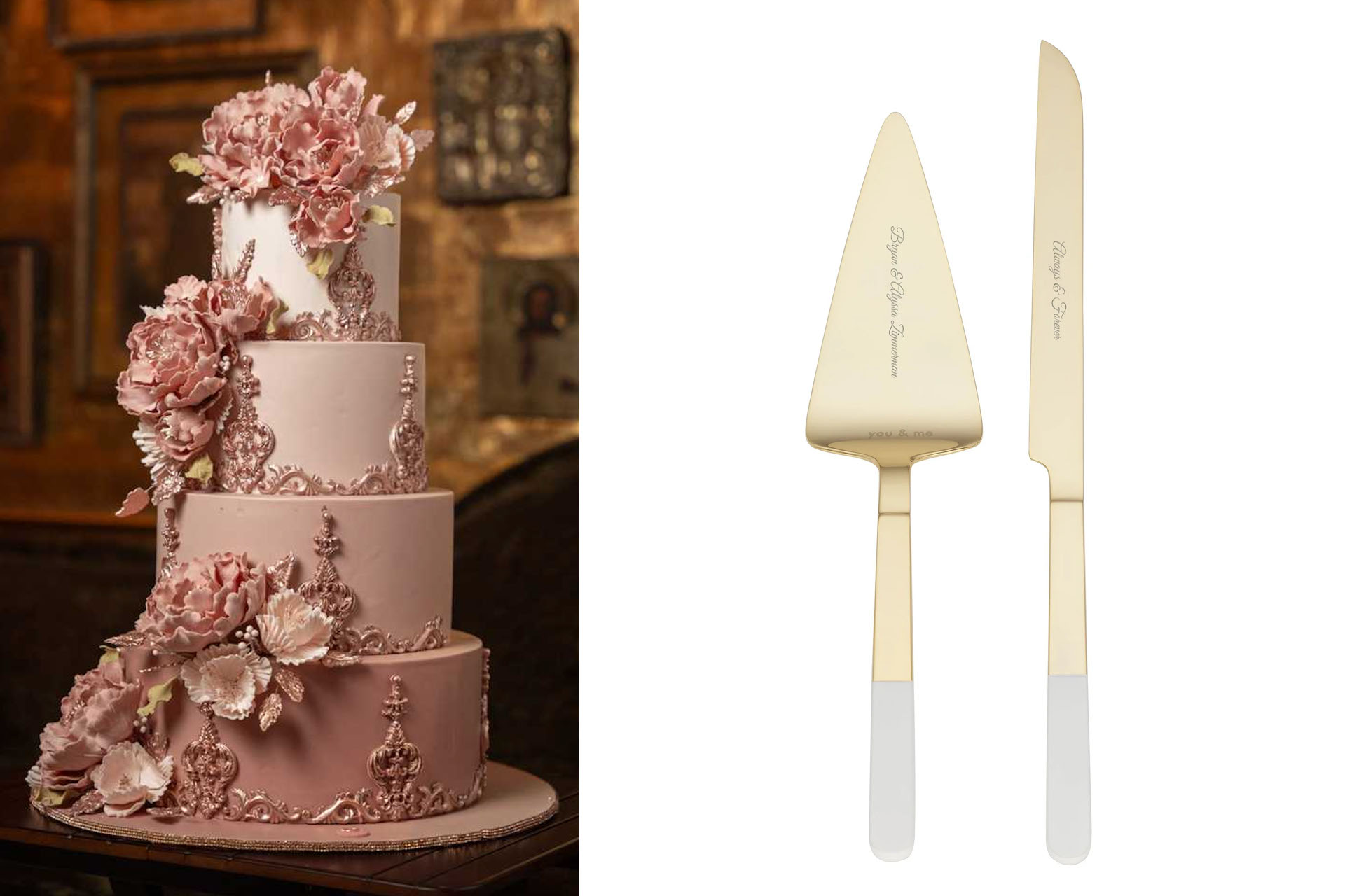 ウェディングケーキナイフ：家宝となるセットを選び、使い、刻印する
