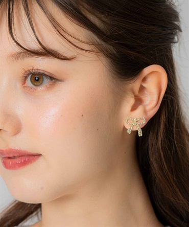 NSKY再販のなしの為特別価格☆ポンポンピアス リボンピアス NSKY様専用