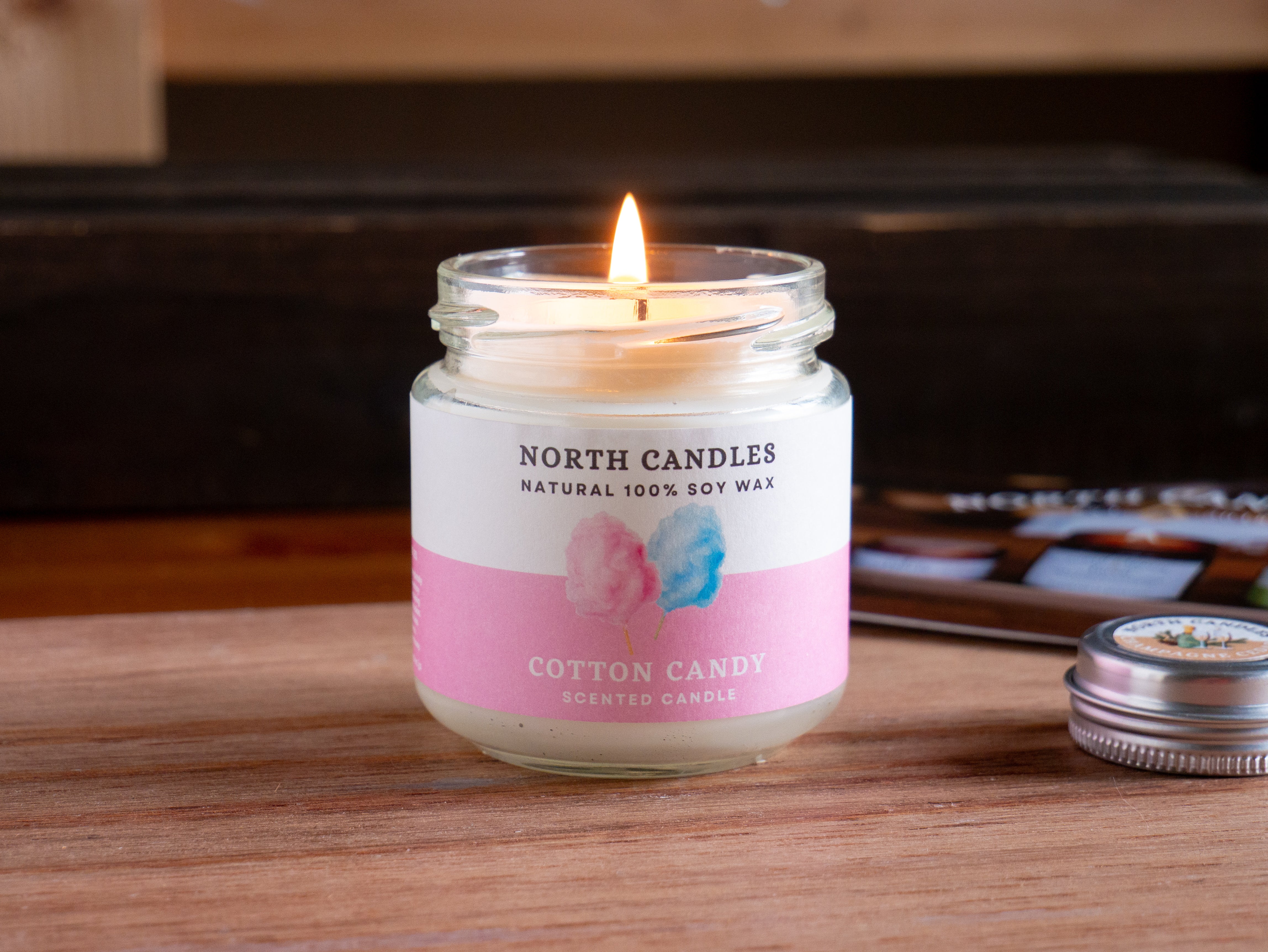 コットンキャンディビンキャンドル – North Candles