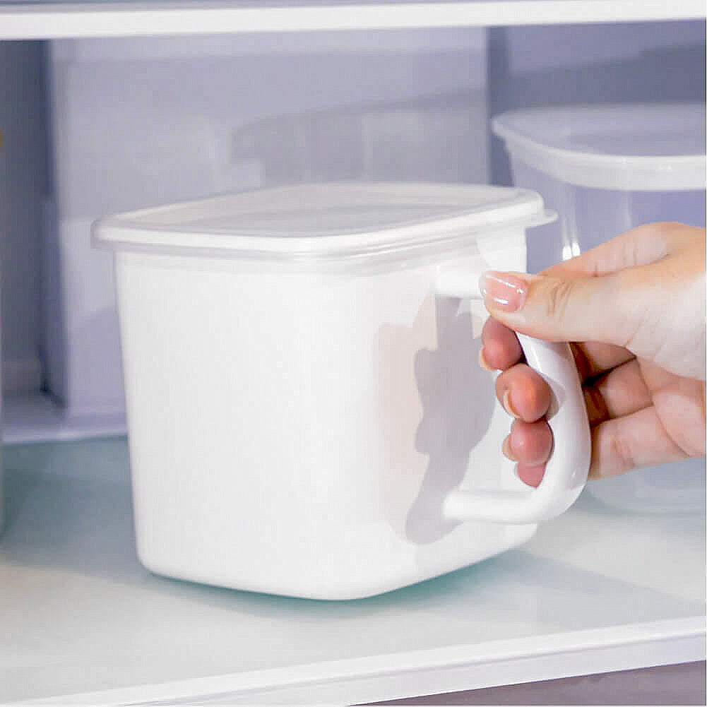 野田琺瑯 持ち手ストッカー角型L ｜のレン神楽坂【公式通販】発酵